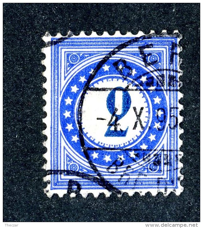 1854 Switzerland  Michel #2  Used  Scott J2   ~Offers Always Welcome!~ - Postage Due