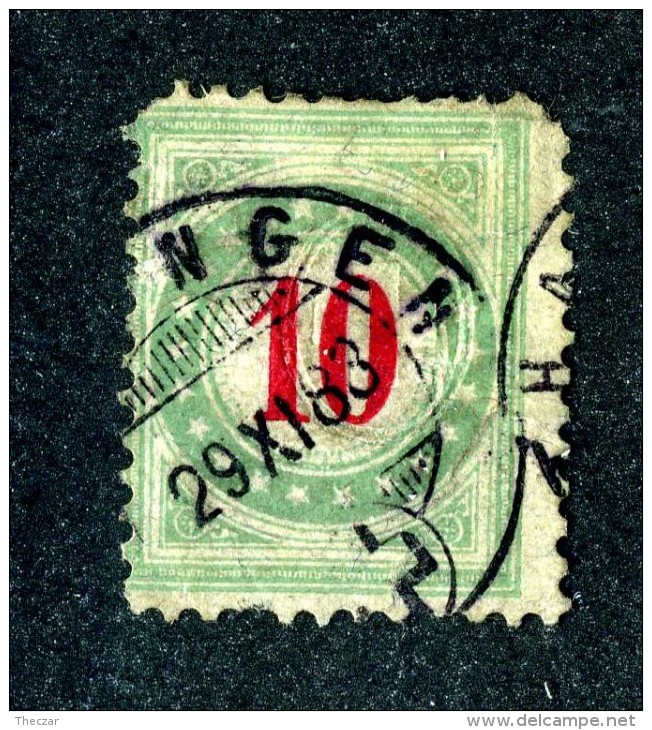 1857 Switzerland  Michel #18 IIAXak  Used  Scott J16 Faults   ~Offers Always Welcome!~ - Postage Due