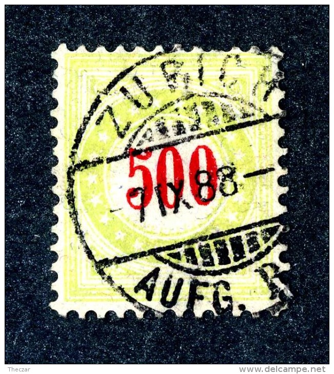 1861 Switzerland  Michel #22 IIAxN  Used  Scott J28a   ~Offers Always Welcome!~ - Postage Due