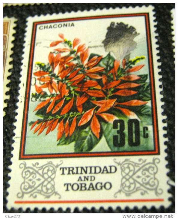 Trinidad And Tobago 1969 Flower Chaconia 30c - Used - Trinidad Y Tobago (1962-...)