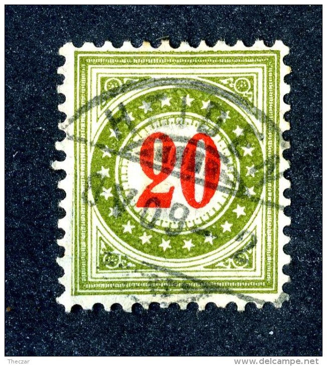 1869 Switzerland  Michel #19 IIBYK  Used  Scott J25   ~Offers Always Welcome!~ - Postage Due