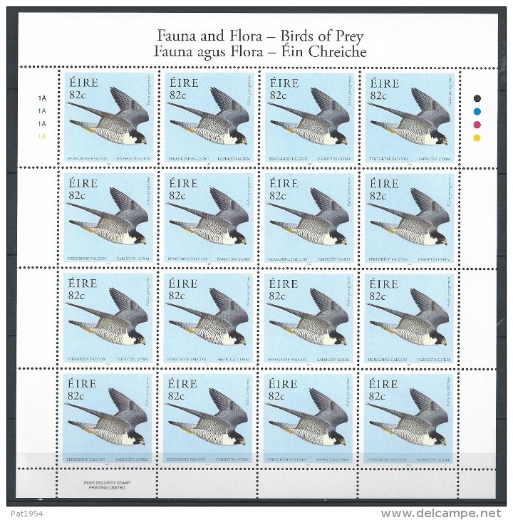 Irlande 2010 N°1947 En Bloc Neuf ** Oiseau Faucon Pélerin - Unused Stamps