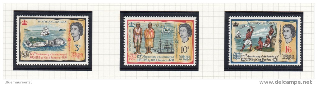 175th Anniversary Of Discovery Of Rotuma - Fiji (...-1970)