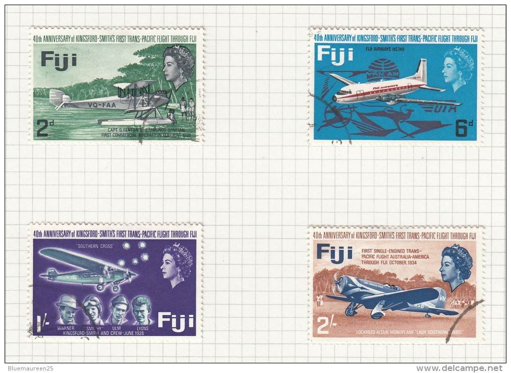 40th Anniversary Of Kingford Smith's Pacific Flight Via Fiji - Fiji (...-1970)