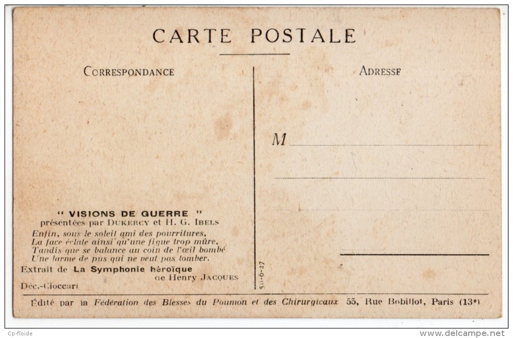 " VISION DE GUERRE " PRÉSENTÉES PAR  DUKERCY ET H. G. IBELS - Réf. N°348 - - Autres & Non Classés