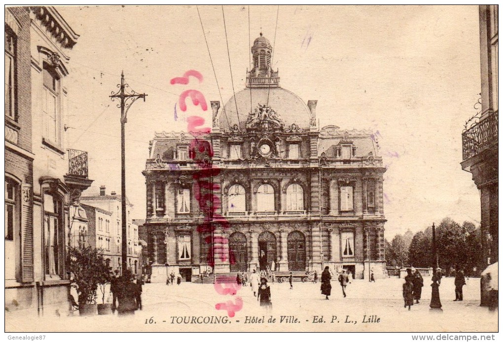 59 - TOURCOING -  HOTEL DE VILLE - Tourcoing