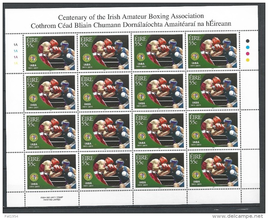 Irlande 2011 N°1969 Neuf **  En Bloc, Sports: Boxe - Unused Stamps