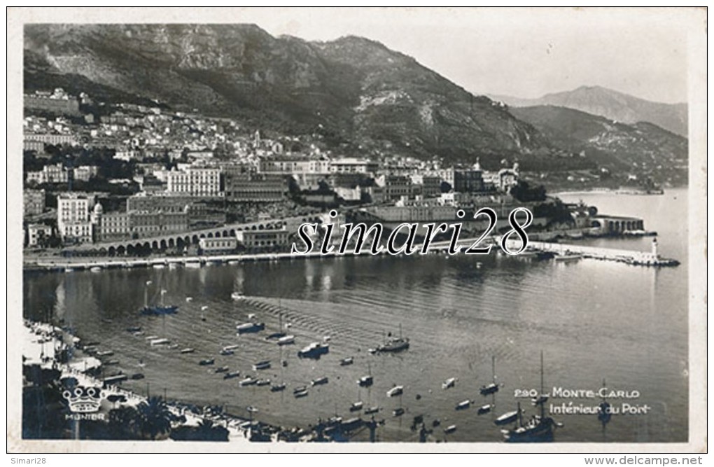 MONTE-CARLO - N° 290 - INTERIEUR DU PORT - Hafen