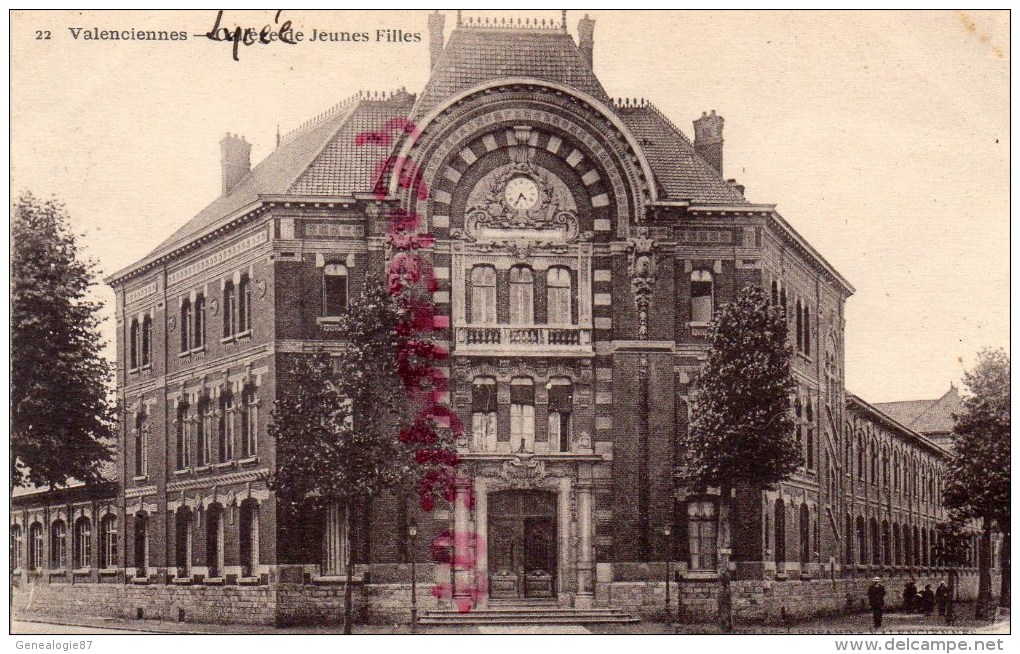 59 - VALENCIENNES -  LYCEE DE JEUNES FILLES   1924 - Valenciennes