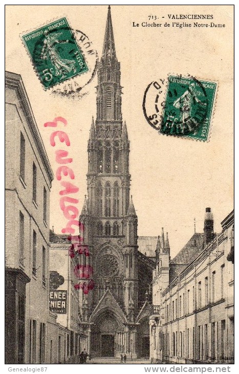 59 - VALENCIENNES - LE  CLOCHER DE L' EGLISE NOTRE DAME - Valenciennes