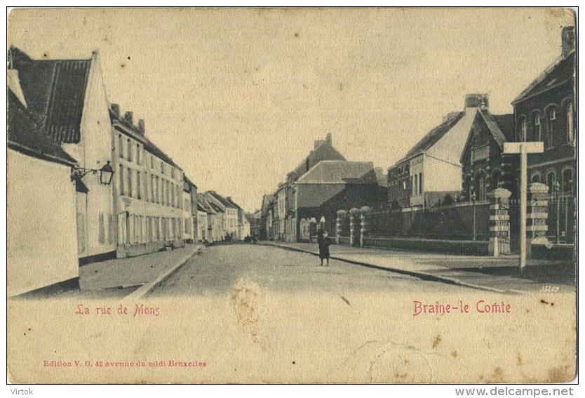 Braine-La-Compte : La Rue De Mons - Braine-le-Comte