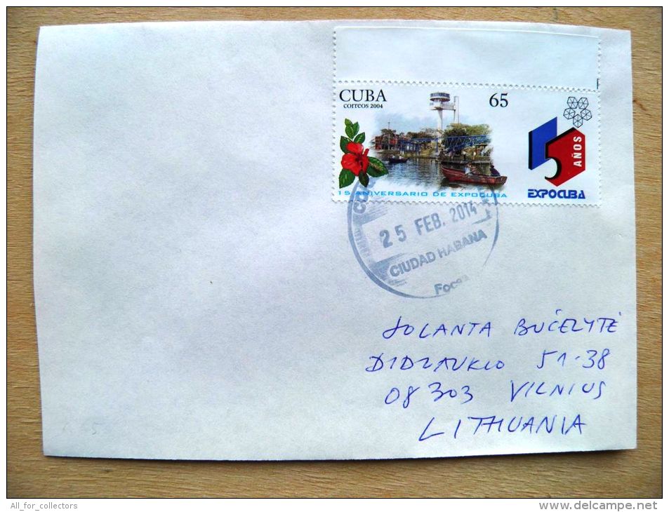 Postal Used Cover Sent  To Lithuania,  2004 Expo - Brieven En Documenten