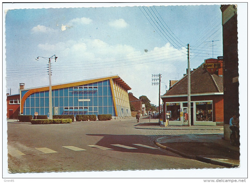 CPSM BRUAY SUR ESCAUT, LA SALLE DES FETES, NORD 59 - Bruay Sur Escaut