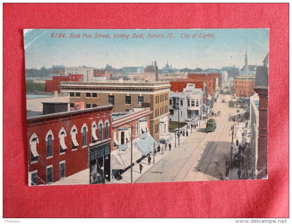 Illinois > Aurora (Ilinois)  East Fox Street    1914 Cancel   Ref 1268 - Aurora (Ilinois)