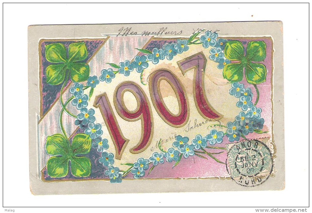 Bonne Année 1907 - Nouvel An