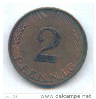 F2502 / - 2 Pfening 1977 ( J ) - FRG , Germany Deutschland Allemagne Germania - Coins Munzen Monnaies Monete - 2 Pfennig