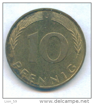 F2518 / - 10 Pfening 1989 ( J ) - FRG , Germany Deutschland Allemagne Germania - Coins Munzen Monnaies Monete - 10 Pfennig