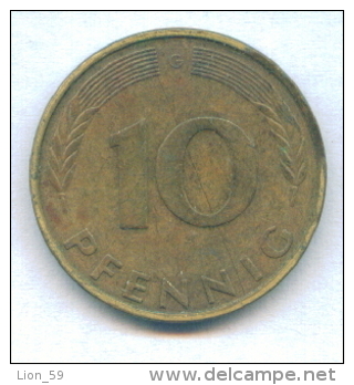 F2519 / - 10 Pfening 1981 ( G ) - FRG , Germany Deutschland Allemagne Germania - Coins Munzen Monnaies Monete - 10 Pfennig