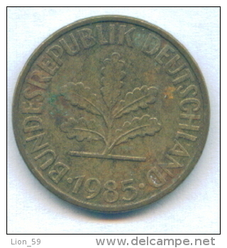 F2521 / - 10 Pfening 1985 ( D ) - FRG , Germany Deutschland Allemagne Germania - Coins Munzen Monnaies Monete - 10 Pfennig