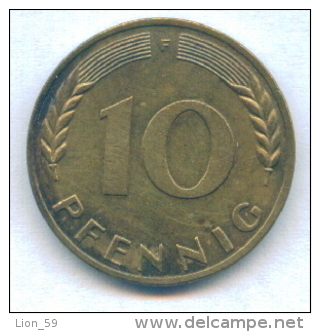 F2522 / - 10 Pfening 1972 ( F ) - FRG , Germany Deutschland Allemagne Germania - Coins Munzen Monnaies Monete - 10 Pfennig