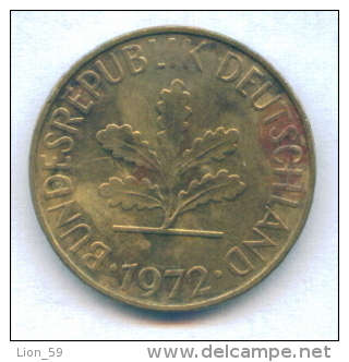 F2522 / - 10 Pfening 1972 ( F ) - FRG , Germany Deutschland Allemagne Germania - Coins Munzen Monnaies Monete - 10 Pfennig