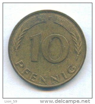 F2526 / - 10 Pfening 1988 ( F ) - FRG , Germany Deutschland Allemagne Germania - Coins Munzen Monnaies Monete - 10 Pfennig