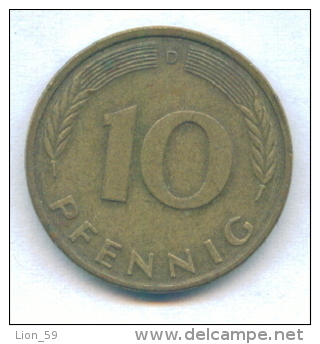 F2530 / - 10 Pfening 1986 ( D ) - FRG , Germany Deutschland Allemagne Germania - Coins Munzen Monnaies Monete - 10 Pfennig