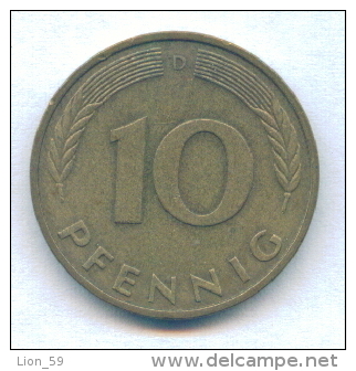 F2534 / - 10 Pfening 1989 ( D ) - FRG , Germany Deutschland Allemagne Germania - Coins Munzen Monnaies Monete - 10 Pfennig