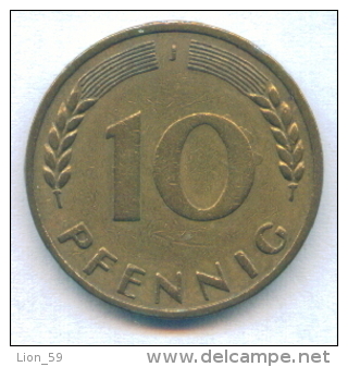 F2537 / - 10 Pfening 1950 ( J ) - FRG , Germany Deutschland Allemagne Germania - Coins Munzen Monnaies Monete - 10 Pfennig