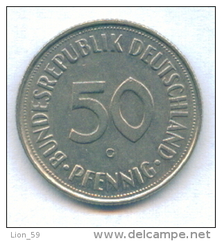 F2544 / - 50 Pfening 1950 ( G ) - FRG , Germany Deutschland Allemagne Germania - Coins Munzen Monnaies Monete - 50 Pfennig