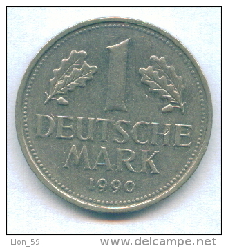 F2546 / - 1 Mark 1990 ( A ) - FRG , Germany Deutschland Allemagne Germania - Coins Munzen Monnaies Monete - 1 Mark
