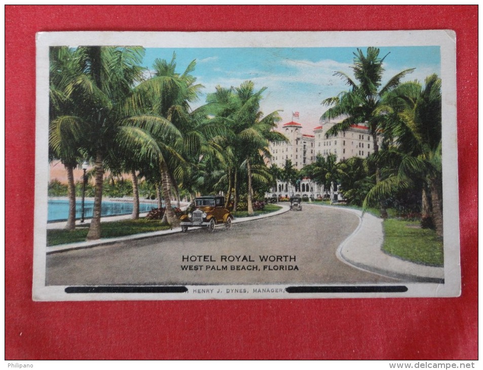 - Florida > West Palm Beach Hotel Royal Worth 1930  Cancel  Ref 1269 - West Palm Beach