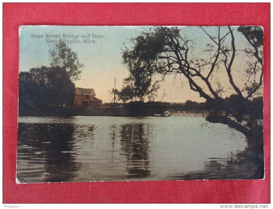 Michigan > Grand Rapids  State Street Bridge & Dam 1912 Cancel  Ref 1269 - Grand Rapids