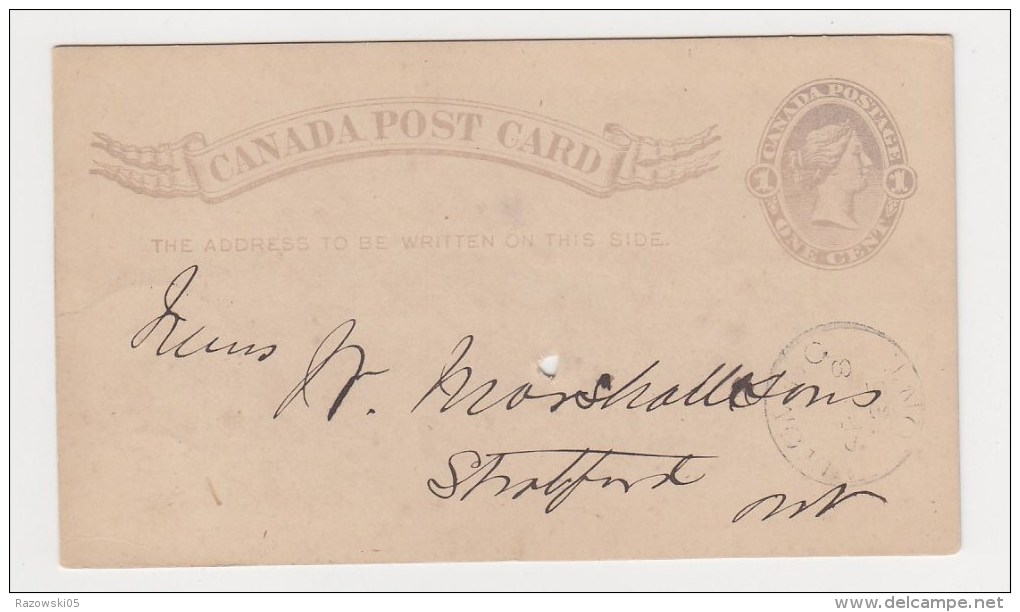 FRANCE. TIMBRE. ENTIER POSTAL. EP. CARTE ......CANADA - 1860-1899 Regering Van Victoria