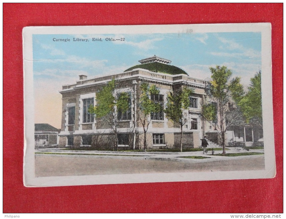 - Oklahoma > Enid  Carnegie Library Not Mailed    Ref 1269 - Enid