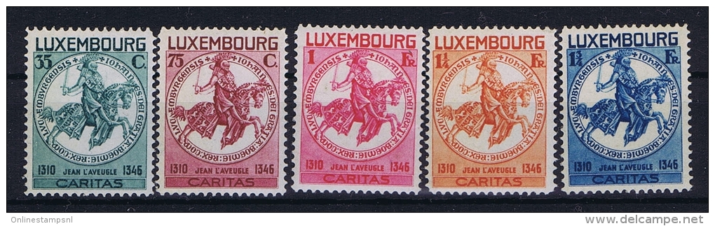 Luxembourg:  Mi.nr. 260 - 264, Yv 253-257 MH/*, 1934 - Nuovi