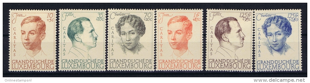 Luxembourg:  Mi.nr. 333 - 338, Yv 325 - 329  1939 MH/* - Nuevos