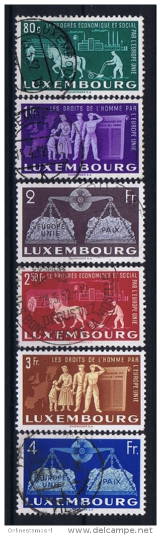 Luxembourg:  Mi.nr. 478 - 483  1951 Used - Gebraucht