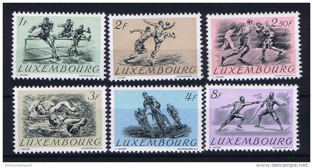 Luxembourg:  Mi.nr.  495- 500  1952 MH/* - Unused Stamps