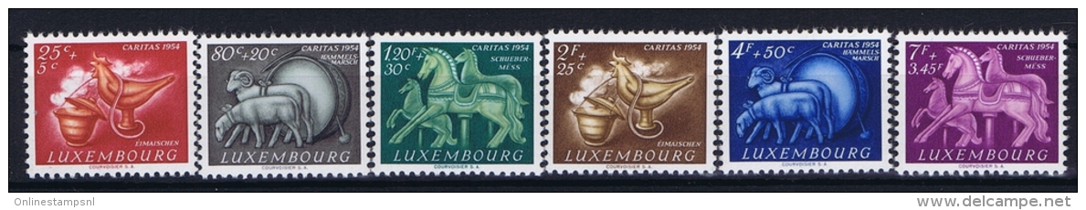 Luxembourg:  Mi.nr.  525 - 530  1954 MNH/** - Ungebraucht