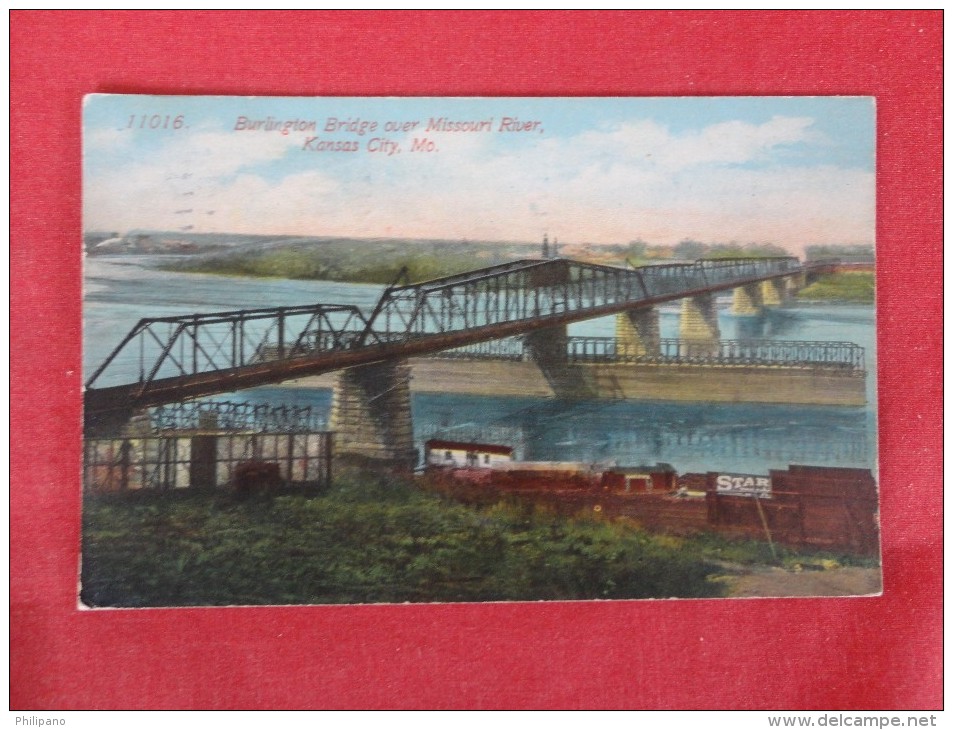 Kansas City – Missouri Burlington Bridge  1913 Cancel    Ref 1269 - Kansas City – Missouri