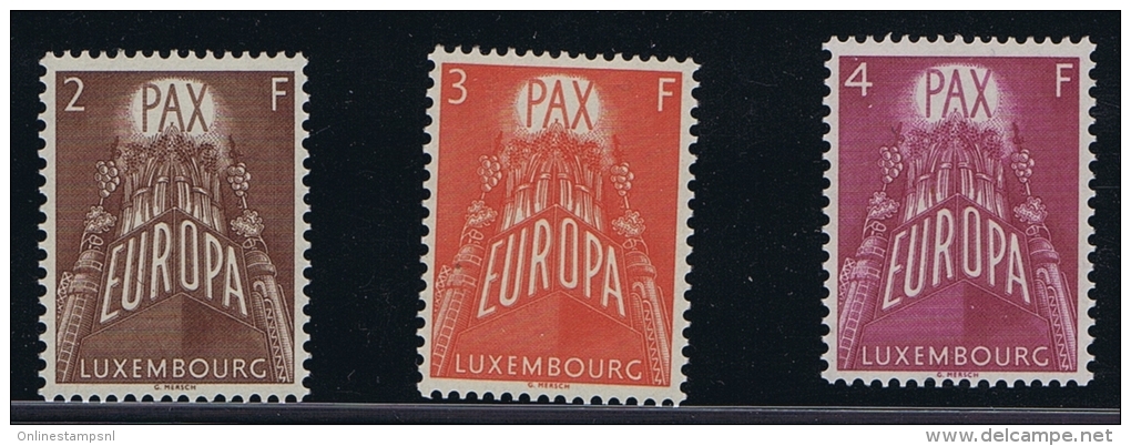 Luxembourg:  Mi.nr. 572-574, 1957 MNH/** - Unused Stamps