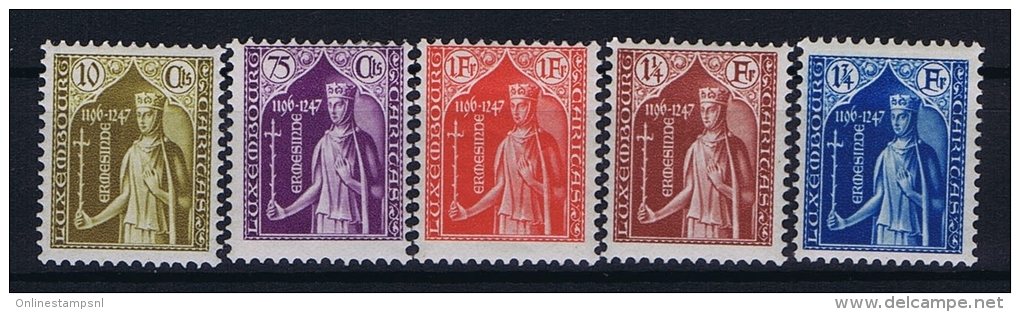 Luxembourg:  Mi.nr. 245 - 249, Yv 239-243 MH/*, 1932 - Nuovi