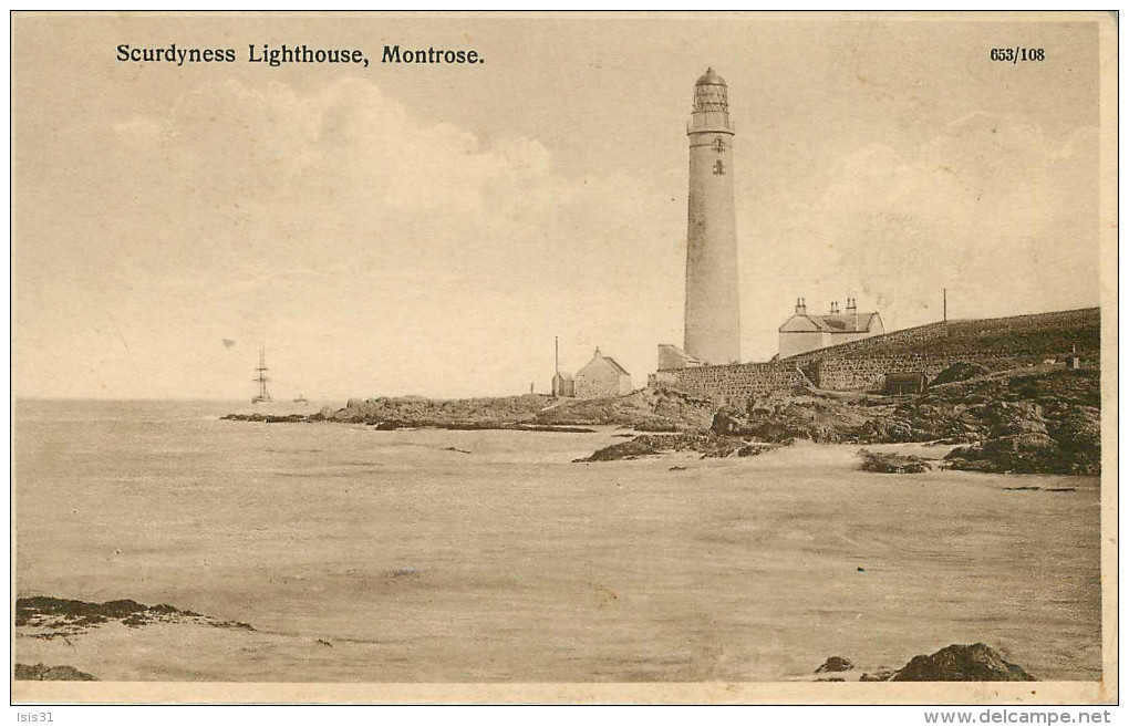 Royaume-Uni - Phares - Phare - Ecosse - Angus - Scurdyness Lighthouse Montrose - état - Angus