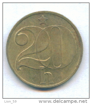 F2574 / - 20 Haleru - 1984 - Czechoslovakia Tchécoslovaquie Tschechoslowakei - Coins Munzen Monnaies Monete - Tchécoslovaquie