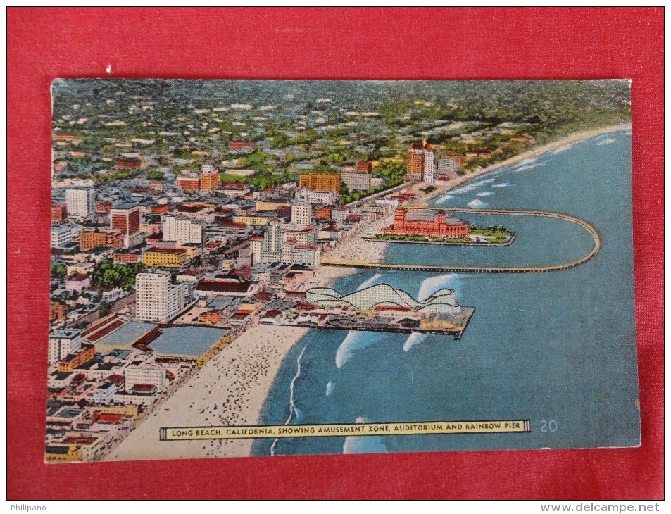 - California > Long Beach Showing Amusement Zone   1945 Cancel   Ref 1270 - Long Beach