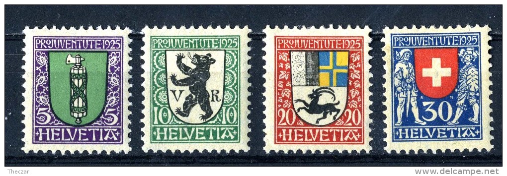 1910 Switzerland  Michel #214-17  M*  Scott #B33-36   ~Offers Always Welcome!~ - Unused Stamps