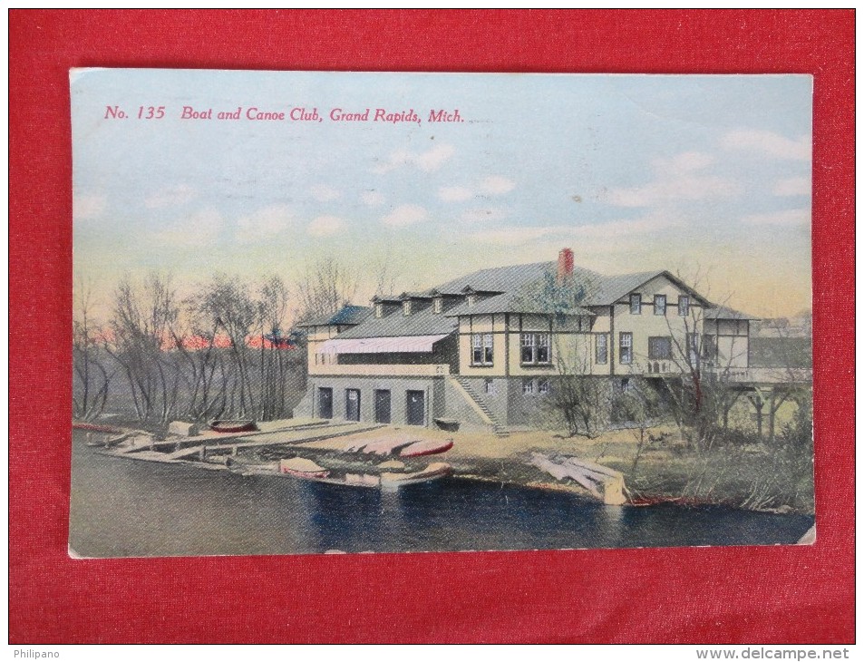 Michigan > Grand Rapids  Boat & Canoe Club   1910 Cancel Ref 1270 - Grand Rapids