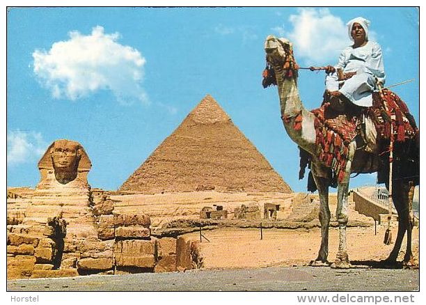 Ägypten - The Great Sphinx Of Giza & Pyramid - 2x Old Stamps 1969 - Gizeh