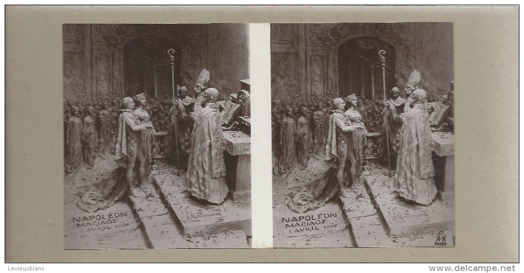 Deux Vues Stéréoscopiques/ NAPOLEON/ Wagram 1809/ Mariage 1810/ /France/ Vers 1900   STE75 - Stereoscopic